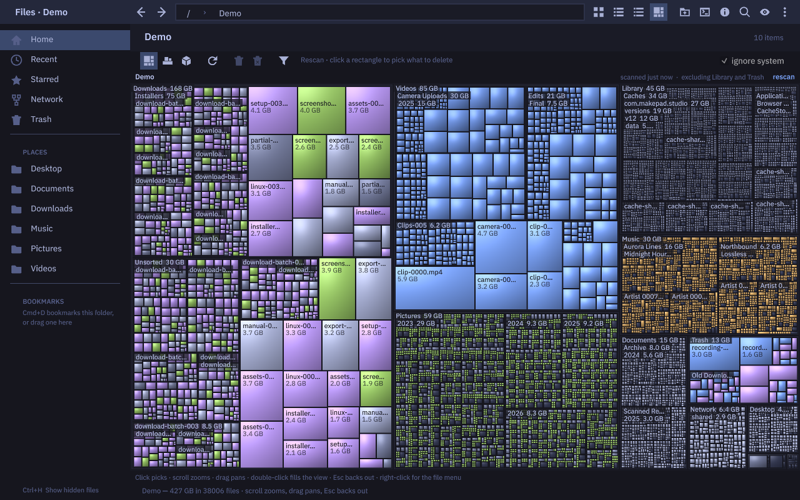 Files demo preview